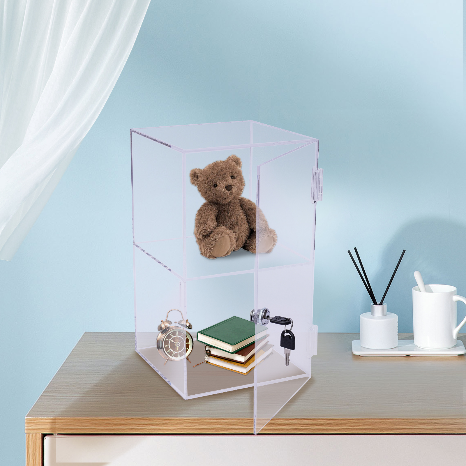 Transparent Acrylic 20x20x35cm - Display Case Acrylic のレビューと価格