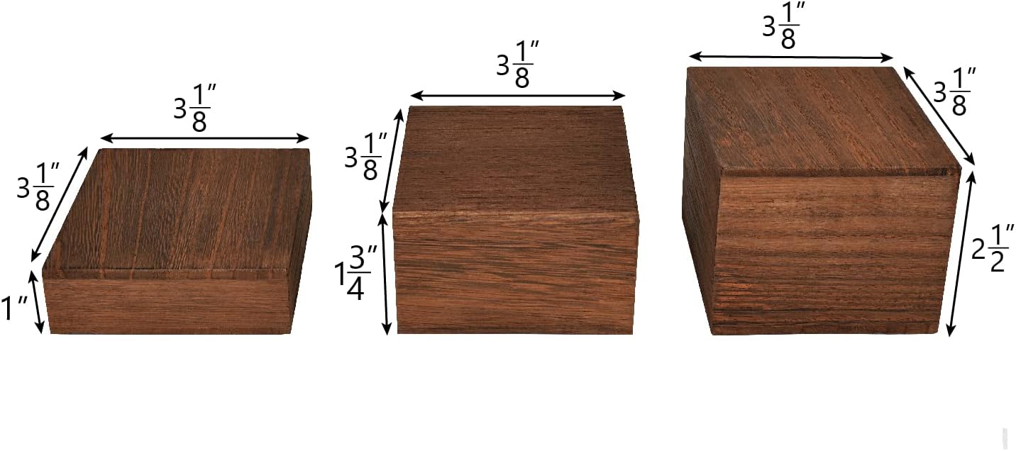 Wooden Display Risers Set - 3  - Display Risers Set のレビューと価格