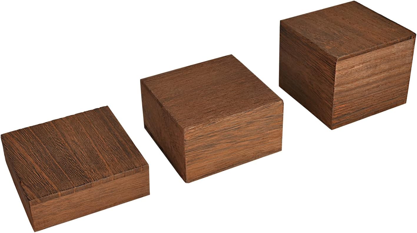 Wooden Display Risers Set - 3  - Display Risers Set のレビューと価格