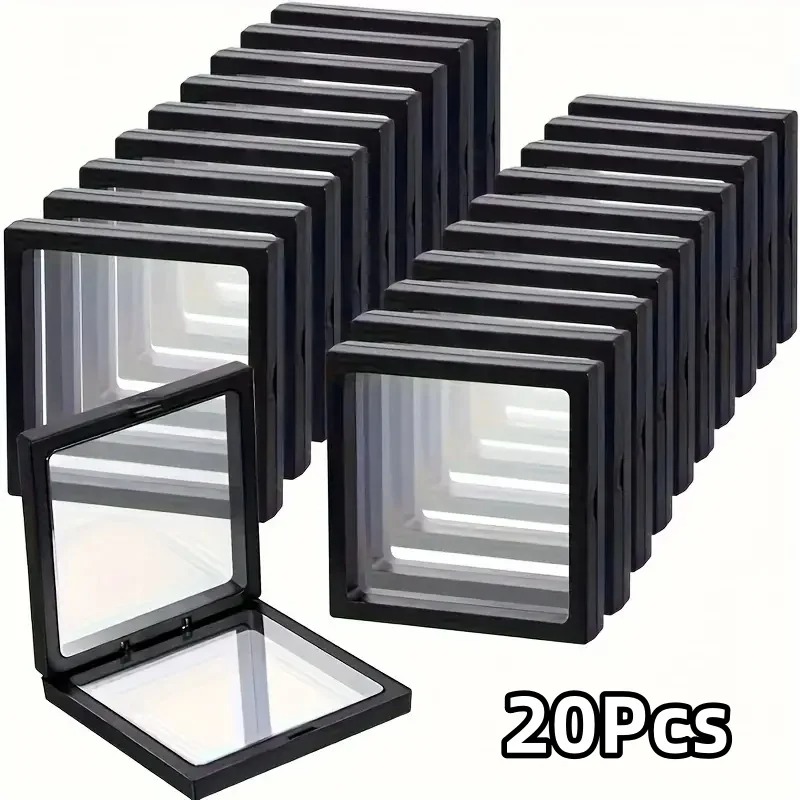 20Pcs Clearview 3D Floating Di - Display Case Acrylic のレビューと価格