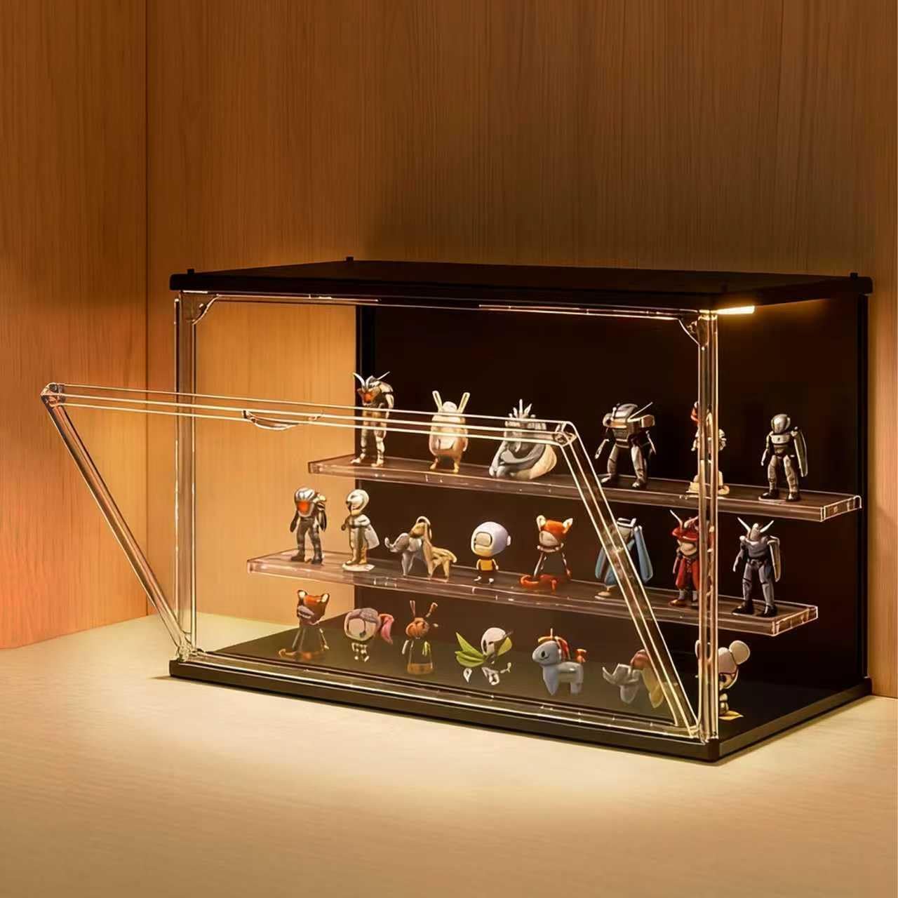 3-Tier Stackable LED Display C - Display Case Acrylic のレビューと価格