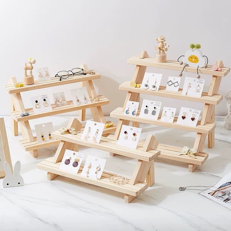 Ear Stud Holder Riser Multi-ti - Display Risers Set のレビューと価格